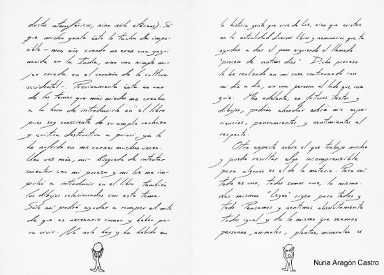 Manuscrito "Sentimientos, Dibujos y Reflexiones Espirituales" - pags 19 y 20